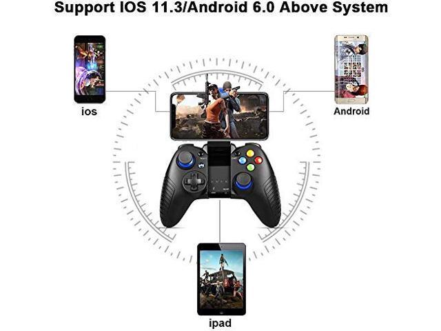 Mobile Game Controller Phone Gaming Wireless Controller Gamepad Joystick for Android V6.0 iOS V11.3 Above System 