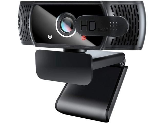 CORN 1080P Webcam with Microphone - FHD Web Cam with Privacy Cover, Plug and Play USB Web Camera for Desktop & Laptop Video Conferencing/Calling/Skype/YouTube/Zoom/Facetime