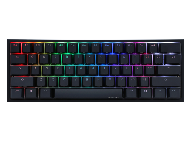 Ducky One 2 Mini Rgb Led 60 Double Shot Pbt Gaming Mechanical Keyboard Cherry Mx Brown Switches Newegg Com