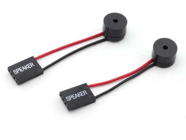 TOTOT 2pcs PC Motherboard Mini Speaker Desktop Computer Case DIY Internal Code Mini Plug Beep Alarm Buzzer