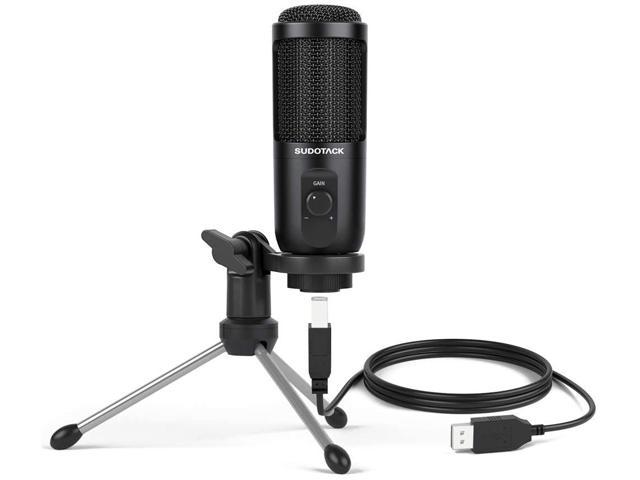 Singing and Video Chat Gaming White Ebetter Mini USB Adjustable Desktop Microphone Compatible w/ PC and Mac,Plug and Play Home Studio Microphone for PC Mac Laptop Skype 