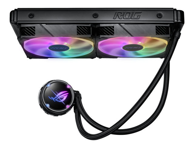 ASUS ROG STRIX LC II 280 ARGB All-in-one Liquid CPU Cooler With Aura Sync,  Intel®LGA 1150/1151/1155/1156/1200/2066 and AMD AM4/TR4 Support And Dual 