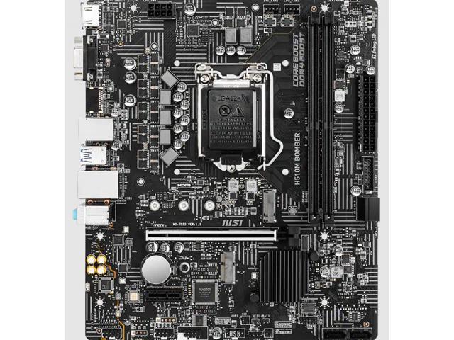 MSI H510M BOMBER LGA1200 DDR4 PCIe 4.0 Motherboard, Support 10