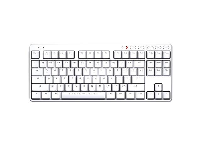 iKBC S200  87Keys TTC Short Blue Switch 2.4GHz Wireless Ultra-thin Mechanical Keyboard, PBT Keycaps-White