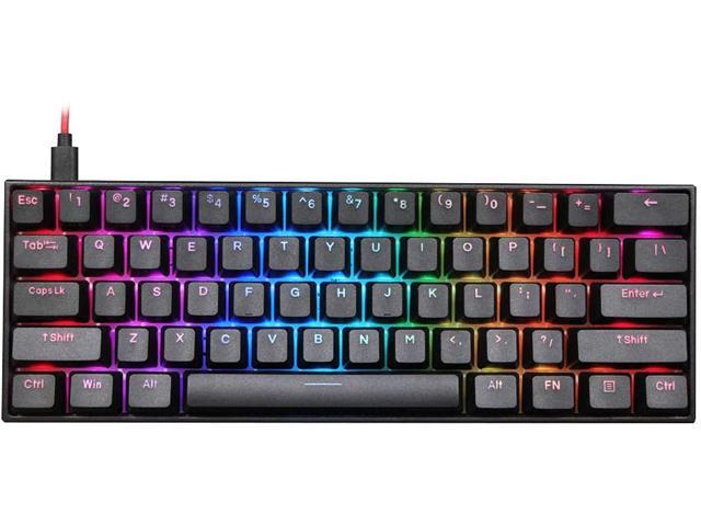 Anne Pro 2 60% Mechanical Keyboard Wired/Wireless Dual Mode Full RGB Double Shot PBT - Red Switch