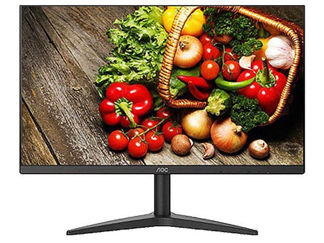 AOC 24" Narrow Bezel 1080p Full HD Wide Viewing Angle Eye Protection Display (24B1XHM), 75Hz, 6ms,Filter Blue Light Flicker-Free Screen, D-Sub (VGA), HDMI, Audio Output