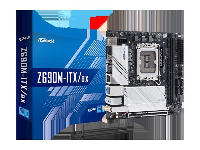 ASRock Z690M-ITX/ax Lga 1700 Intel Z690 SATA 6Gb/s DDR4 Mini Itx Intel Motherbo 