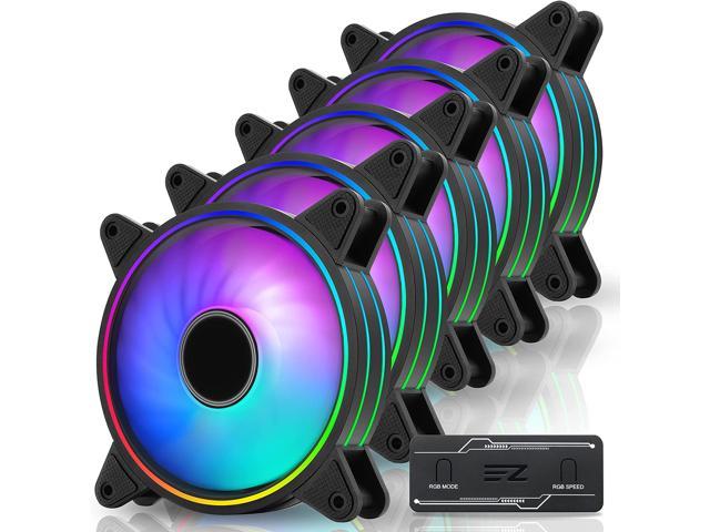 voksenalderen navneord Zealot EZDIY-FAB 5-Pack 120mm Dual Frame RGB PWM Fans for PC Case,Addressable RGB Case  Fan with Fan Hubs,CPU Cooling Fan, 5V ARGB 3 pin Motherboard  Sync,Compatible with ASUS Aura Sync - Newegg.com