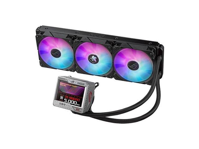 ASUS ROG Ryujin II 360 RGB EVA Co-branded All-in-One Liquid CPU Cooler 360mm Cooler (3.5" Color LCD, 3x Noctua iPPC 2000 PWM 120mm Cooler Fans, Compatible with Intel LGA1700, 1200 and AM4 Sockets)