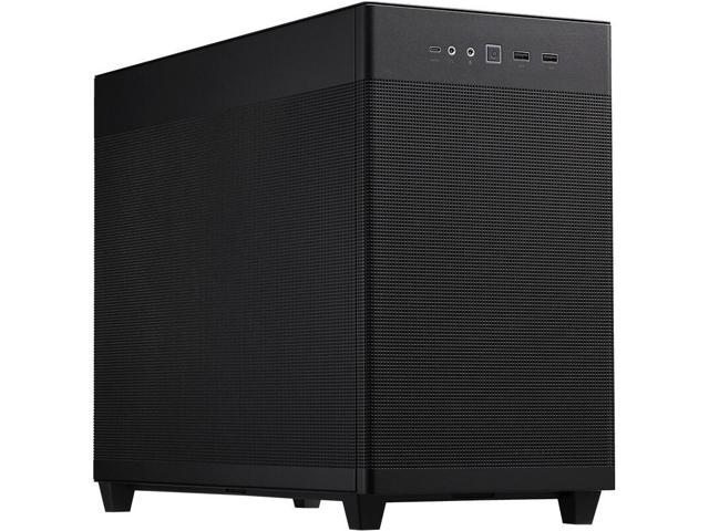 ASUS AP201 Type-C Airflow-focused Micro-ATX,Mini-ITX Computer Case, Support 360/280 Liquid Cooling - Black