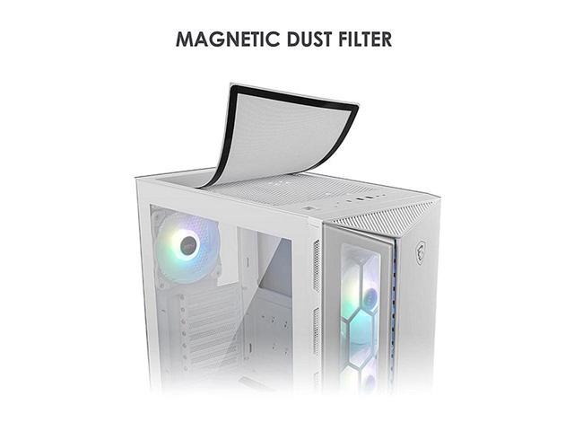 Msi Mpg Gungnir 110r White Abs Spcc Tempered Glass Atx Mid Tower