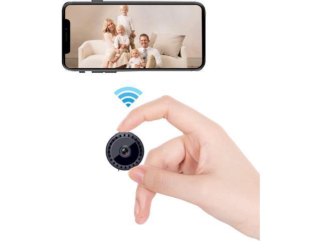 CORN Spy Camera Wireless Hidden WiFi Full HD Micro Surveillance Mini Home Security Nanny Cam with Night Vision Loop Recording Built-in Battery Wireless Technology for Phone App Monitor