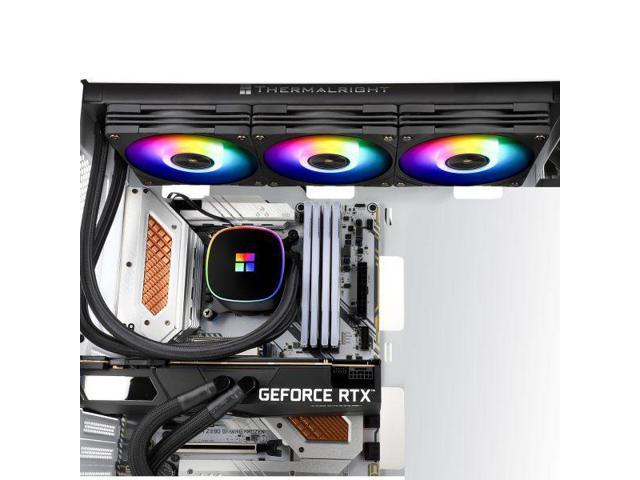 Thermalright Frozen Horizon 360 Black ARGB All-In-One liquid CPU Cooler,Ceramic  axis, 1600W color ARGB colorful halo,Support for Inte  LGA115X/1200/1700/2011/2066, AMD AM4/AM5 