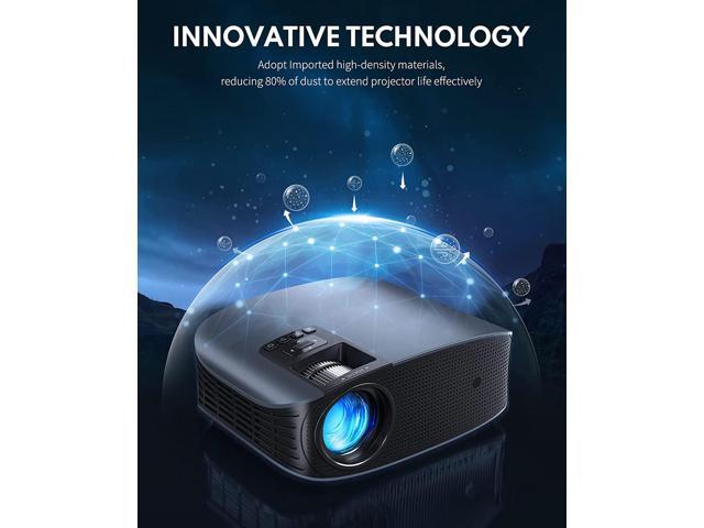 Projector 4K with WiFi and Bluetooth Supported, FHD 1080P Mini