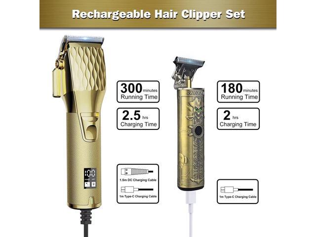Professional Hair Clippers and Trimmer Set - Cordless Hair