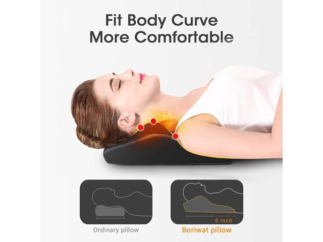 Shiatsu Neck and Back Massager with Soothing Heat, CORN Electric Deep Tissue  3D Kneading Massage Pillow for Shoulder, Leg, Body Muscle Pain Relief,  Home, Office, and Car Use 