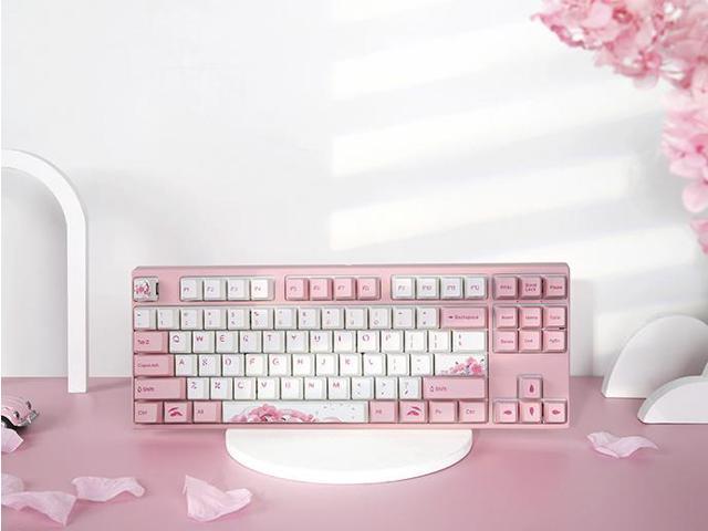 Varmilo Cherry Blossom Mechanical Keyboard Falling Sakura Wired Gaming ...