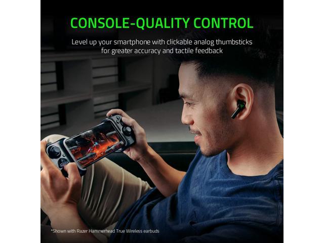  Razer Kishi Mobile Game Controller/Gamepad for Android USB-C:  Xbox Game Pass Ultimate, xCloud, Stadia, GeForce NOW, Luna - Passthrough  Charging - Low Latency Phone Controller Grip - Samsung, Pixel : Video