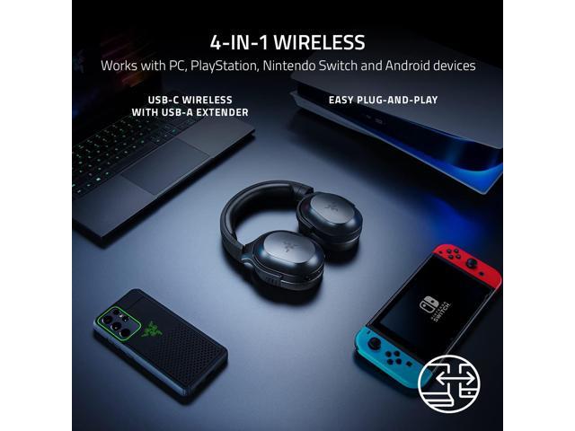 Razer Barracuda X Wireless Gaming & Mobile Headset Roblox Edition, PC,  Playstation, Android, iOS, 2.4GHz Wireless + Bluetooth, Lightweight 250g,  40mm Drivers, 50 Hour Battery - Black 