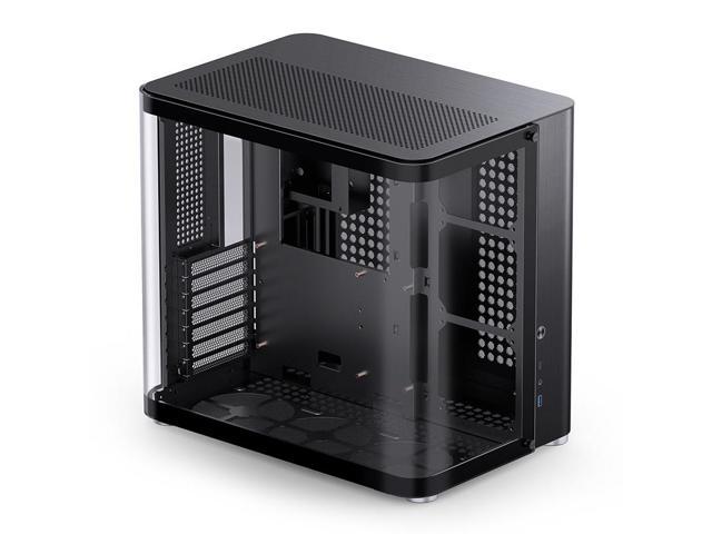 TK-2 Black ITX / M-ATX / ATX Dual-Chamber Gaming Computer Case 