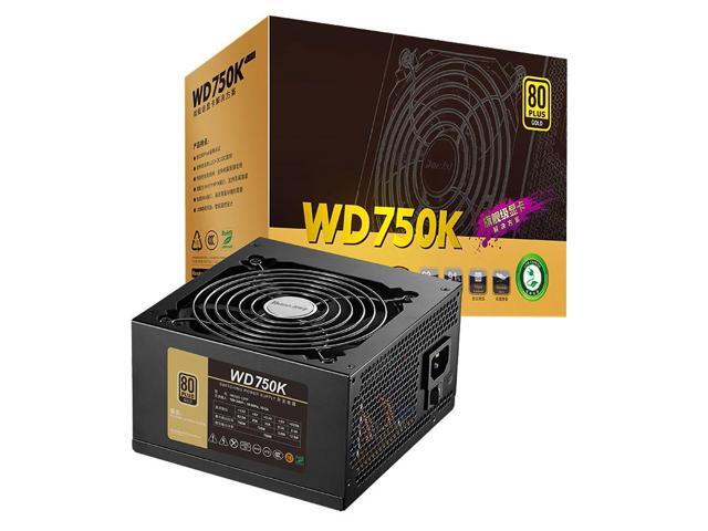 Corn WD750K,750W Power Supply,80 Plus Gold Certified ,120mm Silent Hydraulic Fan , PCIE 5.0 Interface ,Automatic Speed Control-Black