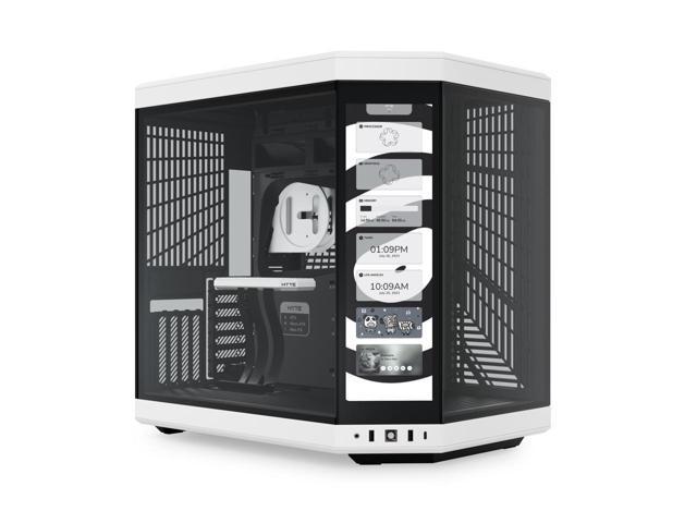 4K Touchscreen Dual Chamber Mid-Tower E-ATX ATX Case with Touchscreen ...