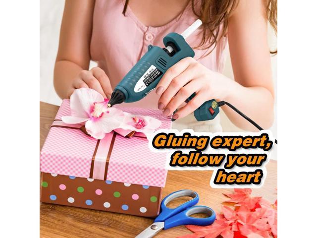 100W Hot Glue Gun Tool Box Include 0.43 Inch Glue Sticks Copper Nozzles  Nozzle Covers Aluminium Spanner with Power Switch : : Home