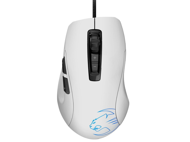 Roccat Kone Pure Optical 7 Buttons 1 X Wheel Usb Wired 5000 Dpi Core Performance Gaming Mouse Phantom White Newegg Com