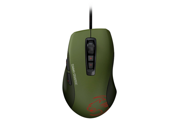 Roccat Kone Pure Military Roc 11 711 7 Buttons 1 X Wheel Usb Wired Optical 5000 Dpi Core Performance Gaming Mouse Camo Charge Gaming Mice Newegg Com