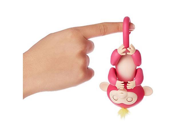 FINGERLINGS WOWWEE BABY MONKEY BELLA PINK YELLOW HAIR NEW AUTHENTIC 