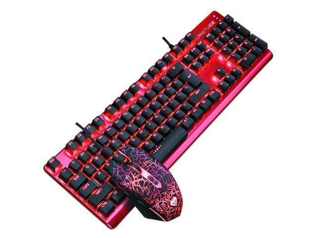 red and black gaming keyboard and mouse