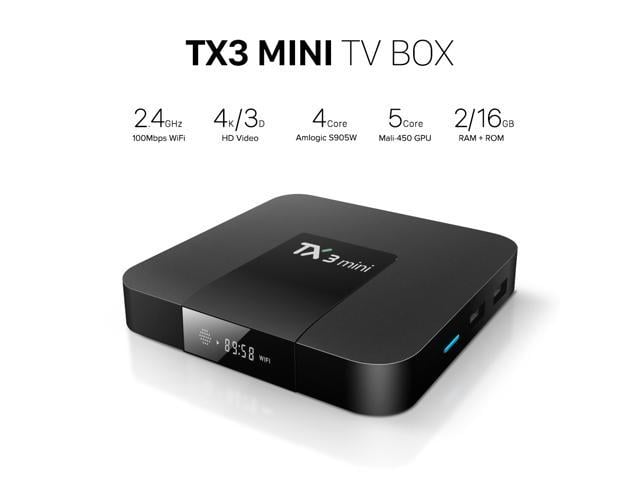TX3 mini Smart Android 7.1 TV Box S905W Quad Core H.265 1GB 8GB DLNA WiFi Media 
