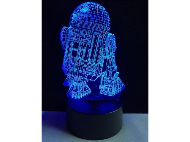 Darth Vader Star Wars 3D illusory Lamp LED Night Light Touch Table Lamp Kid Gift 