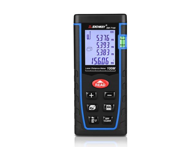 100M/328FT Digital LCD Laser Distance Meter Range Finder Measure Diastimeter 