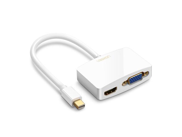 UGREEN Mini DisplayPort (Thunderbolt) to HDMI VGA Adapter Converter for Apple Book MacBook Pro, iMac, Mac mini, Microsoft Surface Pro 1/Pro 2/Pro 3, Thinkpad X1, Google Chromebook etc -