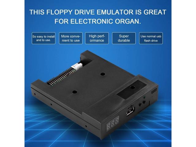 1.44MB USB SSD Floppy Drive Emulator Floppy & Tape Drives CD Screws USB Floppy Emulator Black