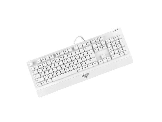 aula mechanical keyboard white