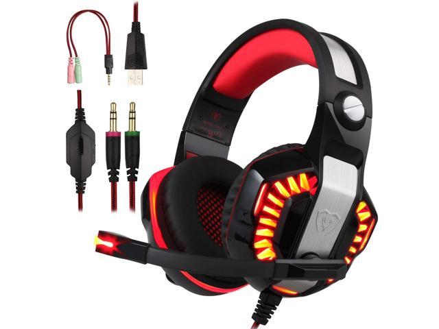 3.5mm Gaming Headset LED Headphones Stereo Surround for PS3 PS4 Xbox one X 360 