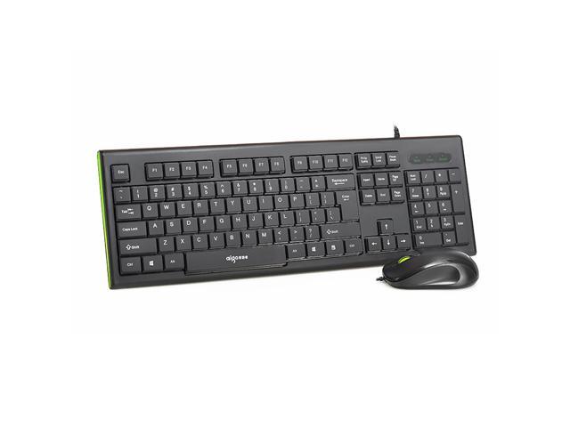 Office Keyboard USB Cable Business Keyboard 104 Key Waterproof Black Desktops Wired Keyboard Suitable For Notebooks