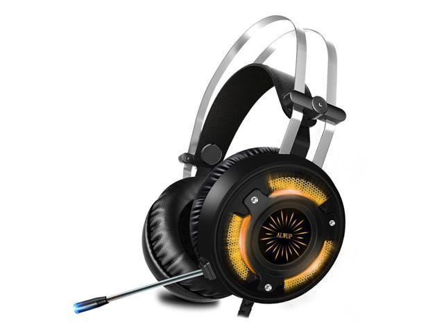 Surround Sound Gaming Headphones Headset Noise Cancelling Mic Over Ear Earmuff 