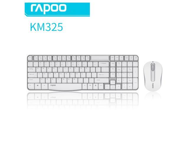Rapoo® Waterproof Noiseless 2.4G Multi-Media Mini Wireless Keyboard And Mouse 