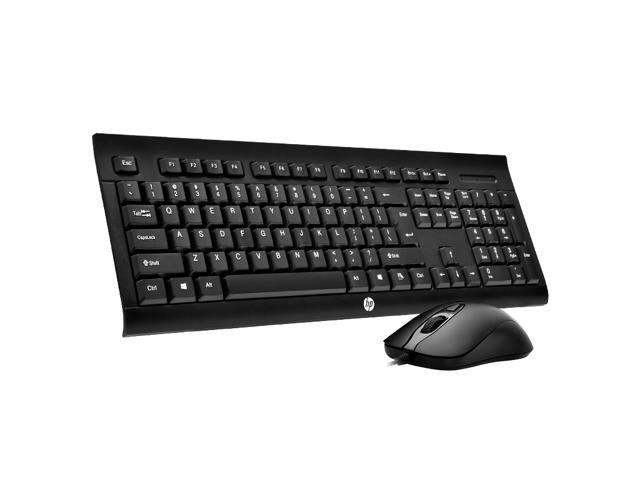 hp silver keyboard and mouse