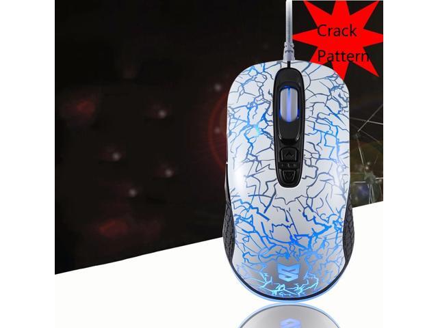 Crack Pattern Game Wired Mouse Design Gaming Mice