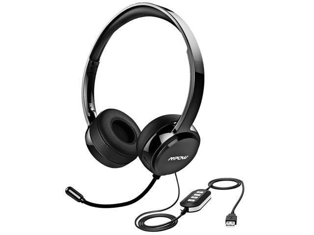 3.5mm Headset with Microphone Double Sided for Business Skype Work from Home Call Center Office Video Conference Computer Laptop PC VOIP Softphone Telephone Noise Cancellating Headset Headphone 