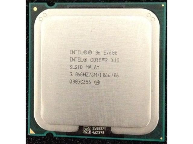 Intel Core 2 Duo E7600 3.06GHz 3.067GHz 3M/1066 SLGTD Socket 775 CPU Processor
