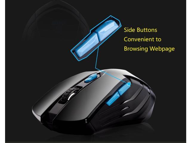 Delog Ergonomic Design, Cool Exterior 2.4GHz Wireless Waterproof Gaming ...