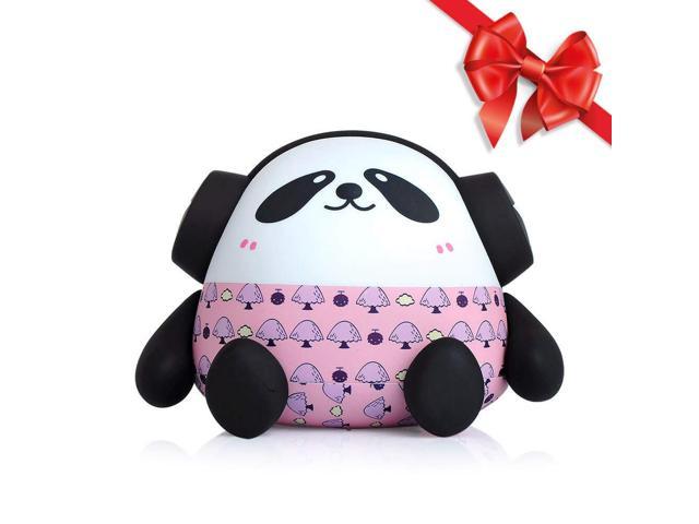 Solocar 7500mAh Cute External Battery Pack - Dual USB Portable Phone Charger - High-Speed Charging Technology Power Bank with Unique Panda Design (Pink)