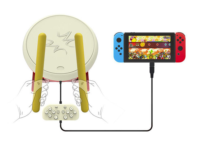 taiko drum controller for nintendo switch