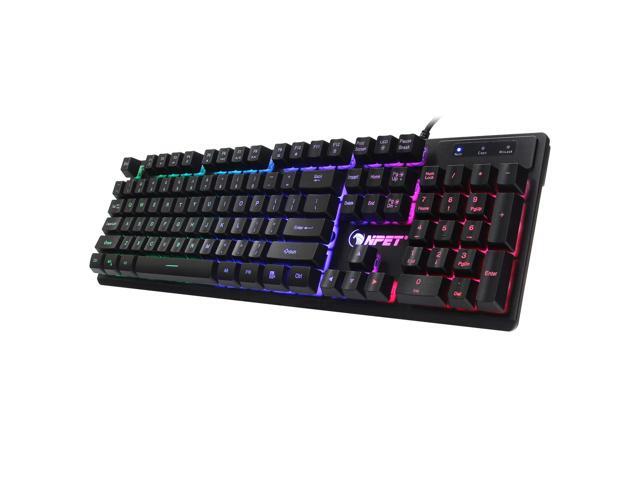 Illuminated Gaming Keyboard Wired Laptop USB Mechanical Feel Keyboard Professional Gaming Keyboard
