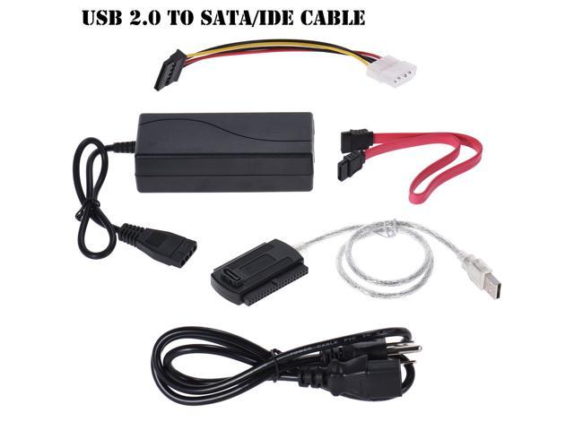NSATA/PATA/IDE to USB 2.0 Converter Adapter Cable for 2.5/3.5 Inch Hard Drive IN 